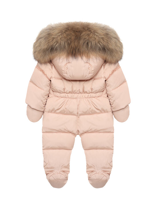 Комбинезон с меховой отделкой, розовый IL Gufo | Фото 2