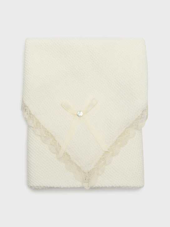 Плед кружевной отделкой, кремовый Paz Rodriguez | Фото 2