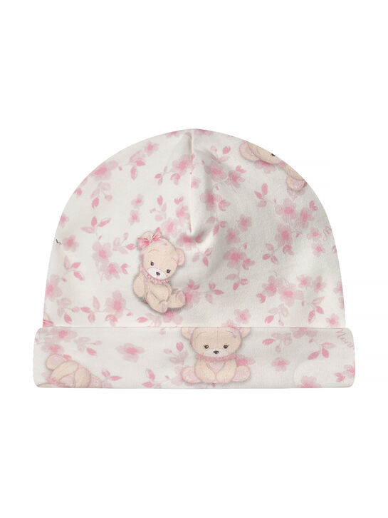 Шапка, принт розы и мишки Monnalisa | Фото 2