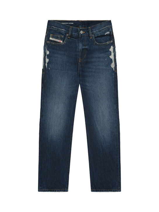 Джинсы с разрезами, синие Diesel | Фото 1