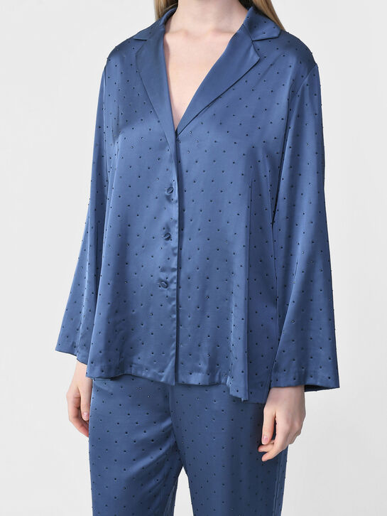 Комплект: жакет+брюки с мелкими стразами Flashin | Фото 12