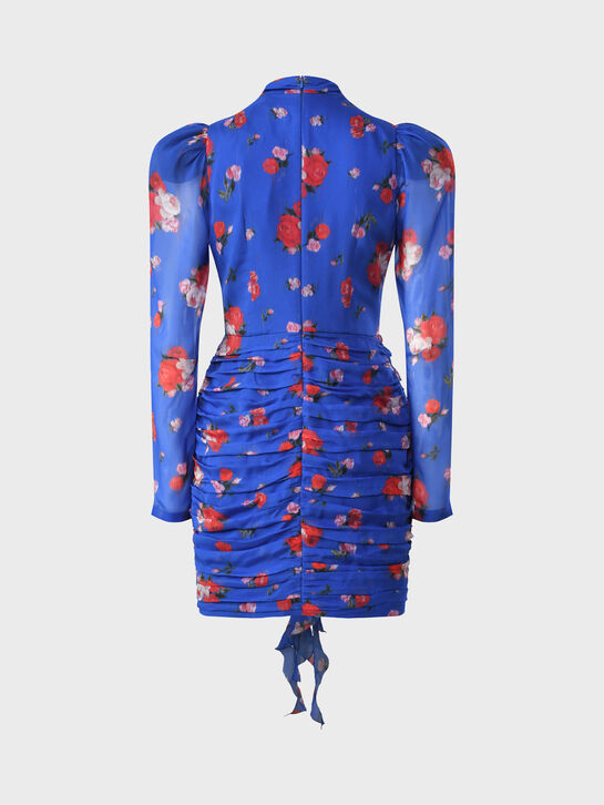 Платье Vienna с драпировкой, синее Roses & Lace | Фото 9