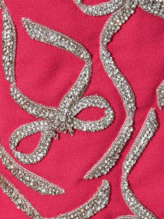 Платье с бантиками из страз на широких рукавах Maison Ava | Фото 3