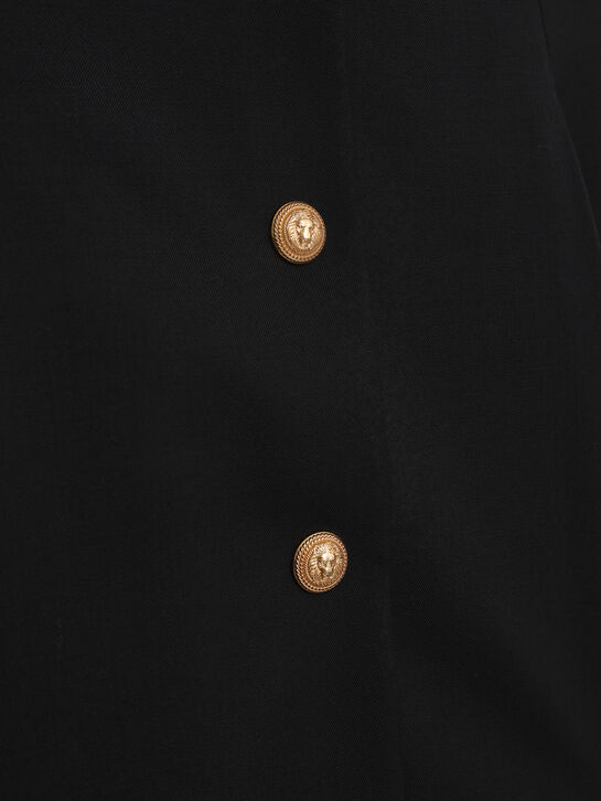 Юбка с пуговицами, черная Balmain | Фото 3