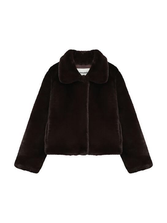 Полушубок из эко-меха Apparis | Фото 1