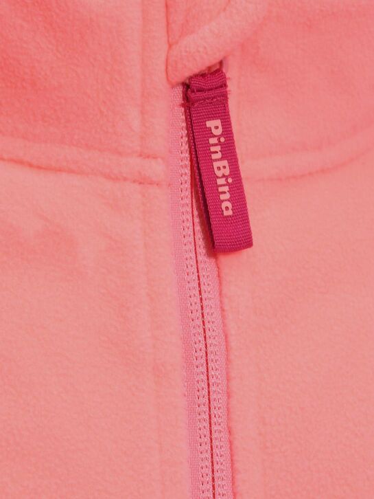 Базовая флисовая кофта кораллового цвета PinBina | Фото 3