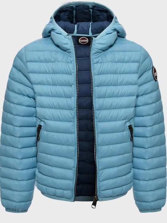 Стеганая куртка с капюшоном, голубая Colmar | Фото 2