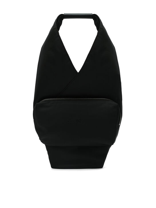 Сумка с накладным карманом, черная MM6 | Фото 4