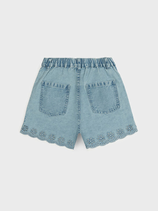 Джинсовые шорты с шитьем The New Society | Фото 2