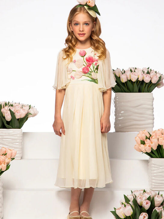 Платье с объемными тюльпанами Eirene | Фото 2