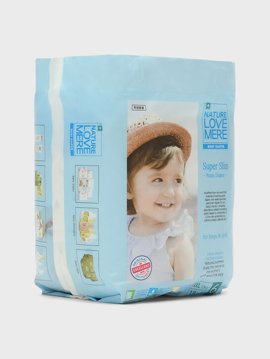 Подгузники-трусики супертонкие Super Slim XXL от 13 кг, 18 шт NATURE LOVE MERE | Фото 2