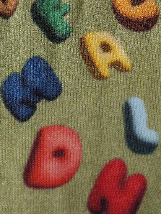 Носки с буквами, зеленые Falke | Фото 2