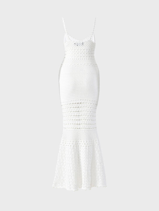 Платье макси на бретелях, белое Retrofete | Фото 6