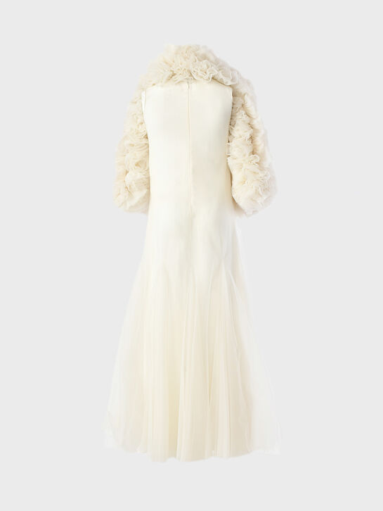 Платье с рукавами из объемных цветов Maison Ava | Фото 4