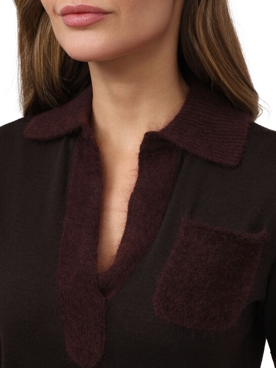 Джемпер из шерсти, темно-коричневый Dorothee Schumacher | Фото 7