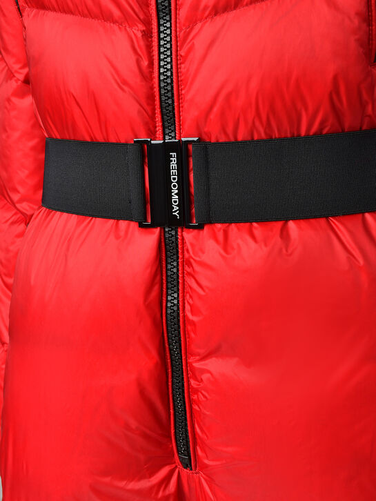 Комбинезон с меховой опушкой на капюшоне, красный Freedomday | Фото 9