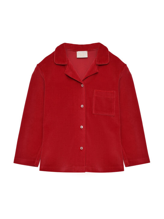 Пижама из велюра, красная Story Loris | Фото 2