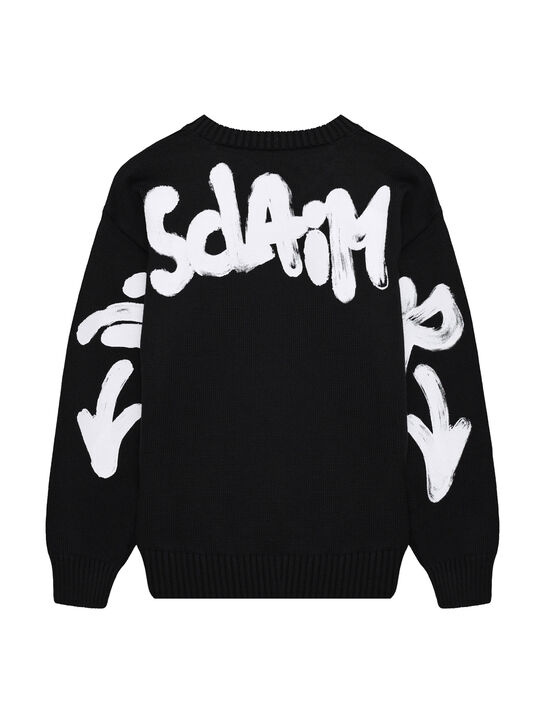 Джемпер с лого, черный Disclaimer | Фото 2