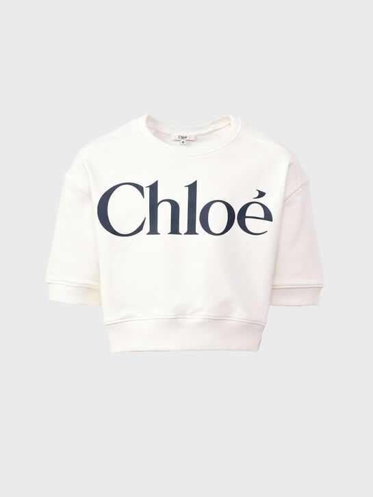 Укороченный свитшот с лого Chloe | Фото 1
