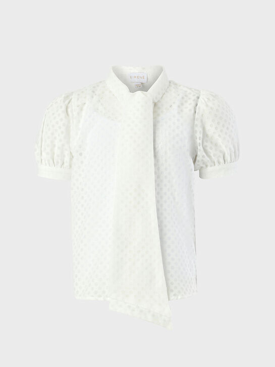 Блуза из шифона, белая Eirene | Фото 1