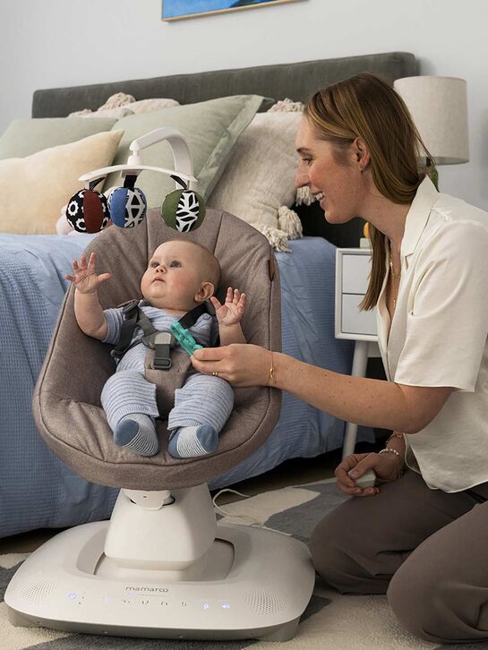 Кресло-качалка Mamaroo Wells Dark Taupe Melange UPPAbaby | Фото 8