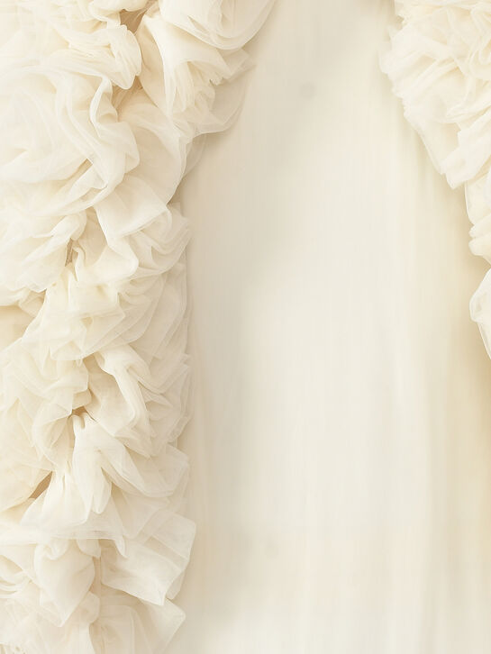 Платье с рукавами из объемных цветов Maison Ava | Фото 5