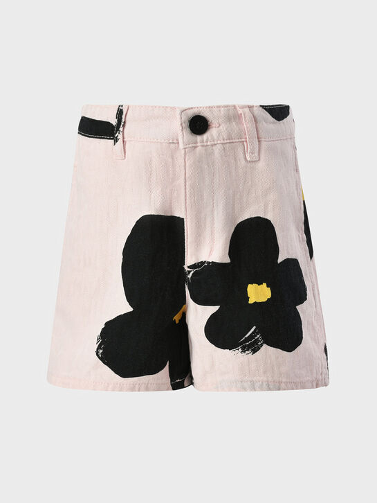 Шорты с принтом &quot;черный цветок&quot; Marc Jacobs | Фото 1