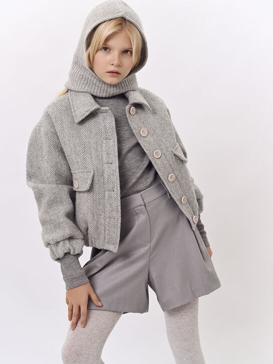 Бермуды из смесовой шерсти, серые Brunello Cucinelli | Фото 2