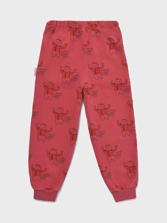 Спортивные брюки с принтом &quot;коты&quot; Weekend house kids | Фото 1