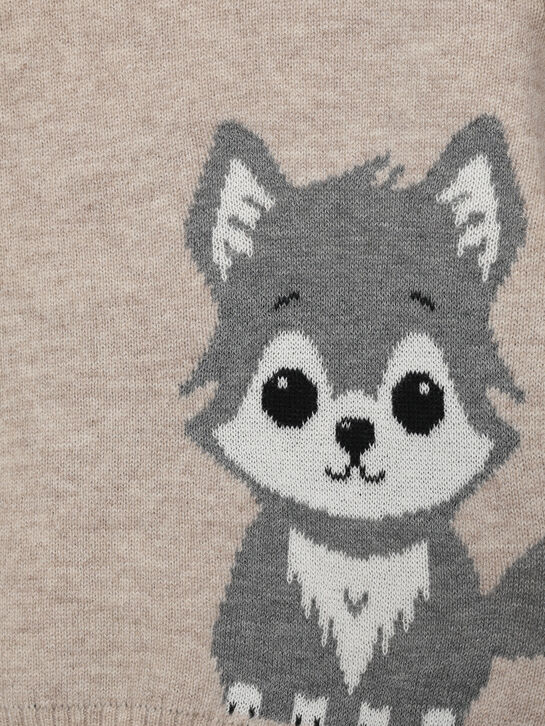 Джемпер, принт волчонок Maglificio di Verona | Фото 3
