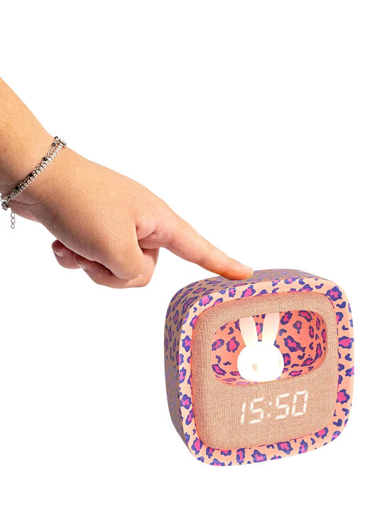 Светильник-часы Billy Clock Pink Leopard MOB | Фото 4