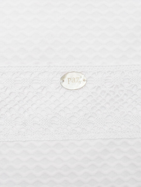 Конверт из фактурной ткани с кружевной лентой Paz Rodriguez | Фото 4