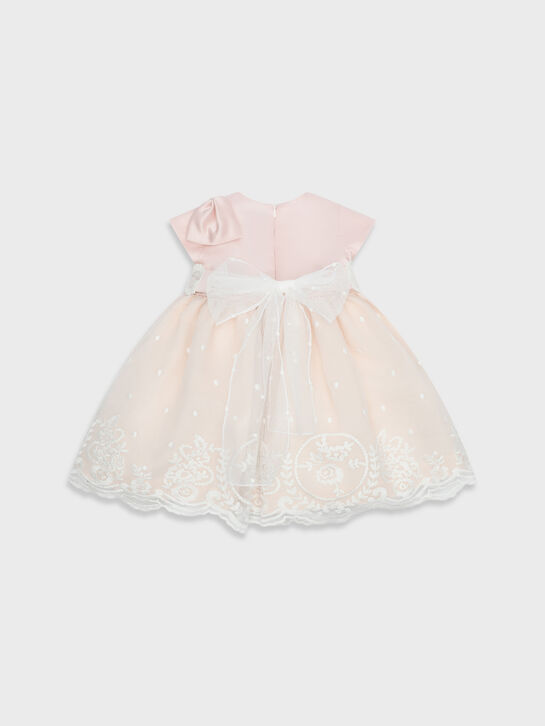 Платье с ажурной вышивкой, розовое Marlu | Фото 2