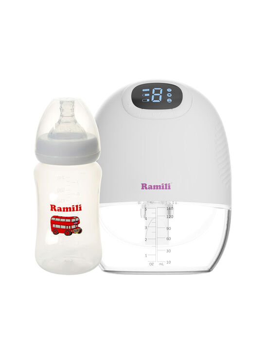 Четырехфазный бионический молокоотсос Ramili SE300 с бутылочкой 240ML (SE300240ML)  | Фото 1
