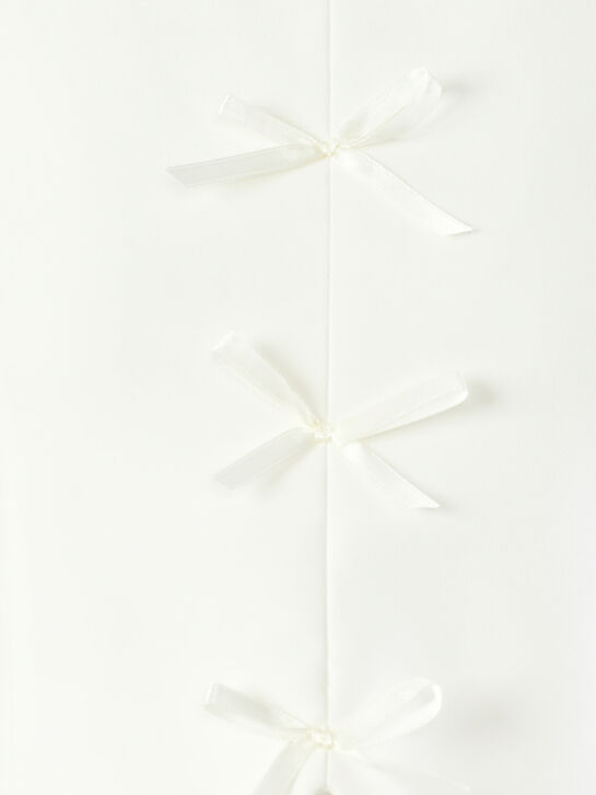 Топ с бантиками, белый Patrizia Pepe | Фото 4