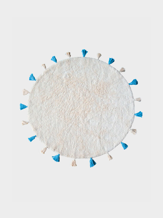 Хлопковый ковер Colorful White Blue 120х180 см Lillaland | Фото 1