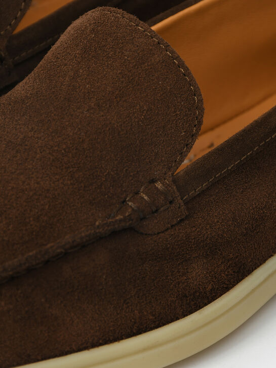 Лоферы замшевые, коричневые Gallucci | Фото 7
