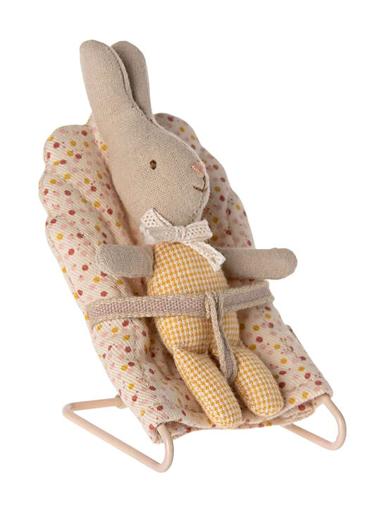 Игрушка Мой Кролик, желтый в клеточку Maileg | Фото 3