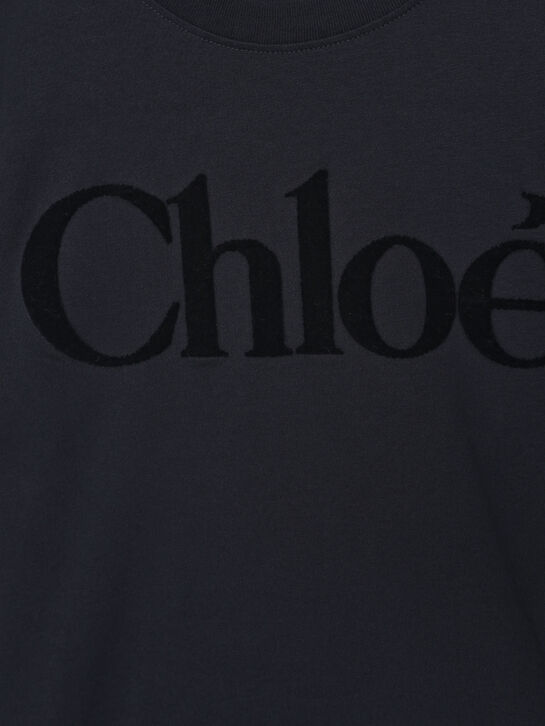 Футболка с лого на груди Chloe | Фото 3