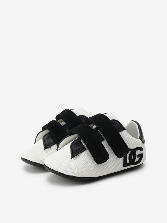 Пинетки-кеды черно-белые с лого Dolce&Gabbana | Фото 2