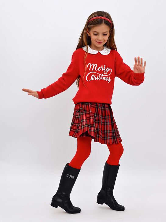 Ободок с бусинами, красный Monnalisa | Фото 3