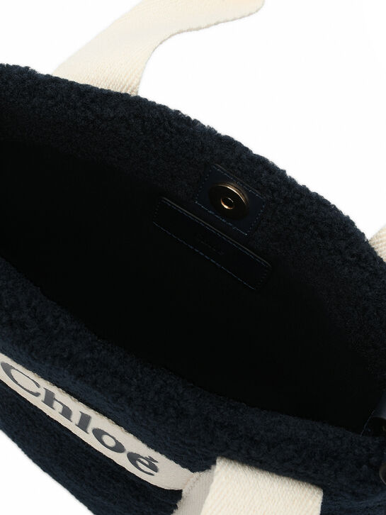 Сумка с лого, синяя Chloe | Фото 6