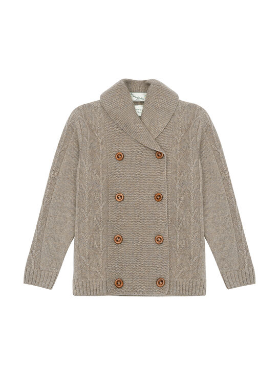 Кардиган из шерсти и кашемира, двубортный Born to Bloom | Фото 1