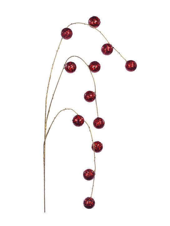 Декоративный стебель с красными шарами, 93 см Goodwill | Фото 1