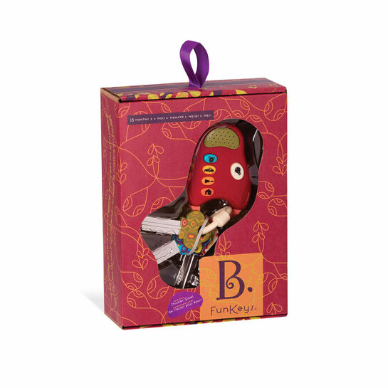 Набор ключиков на брелоке сигнализации, красный B Dot | Фото 2