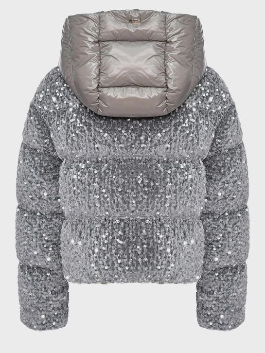 Куртка с серебристыми пайетками Herno | Фото 2