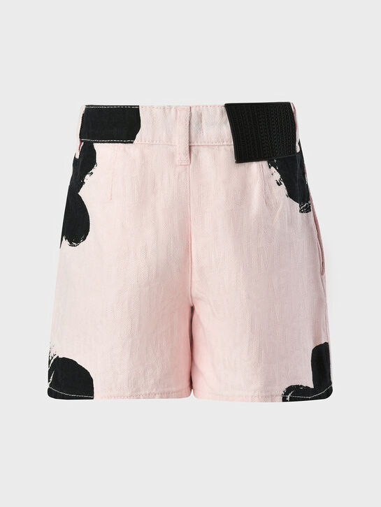 Шорты с принтом &quot;черный цветок&quot; Marc Jacobs | Фото 3