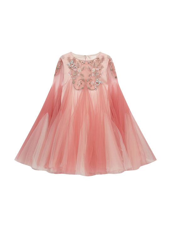 Платье с вышивкой стразами , розовое Maison Ava | Фото 1