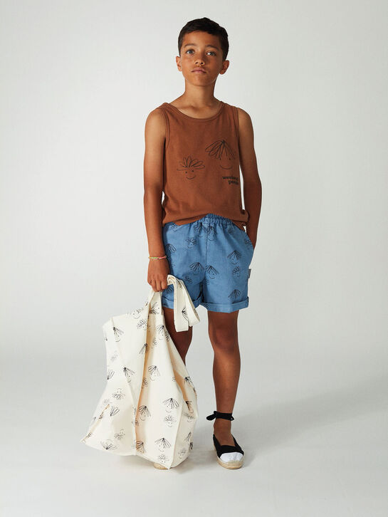 Шорты с принтом &quot;рожицы&quot; Weekend house kids | Фото 2