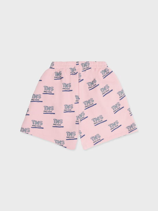 Шорты розовые с лого The New Society | Фото 2